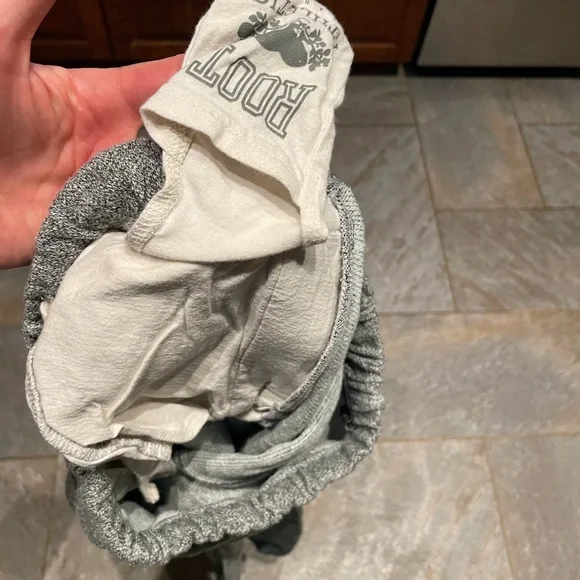 Roots Gray Joggers with Teal Logo - Picture 5 of 7